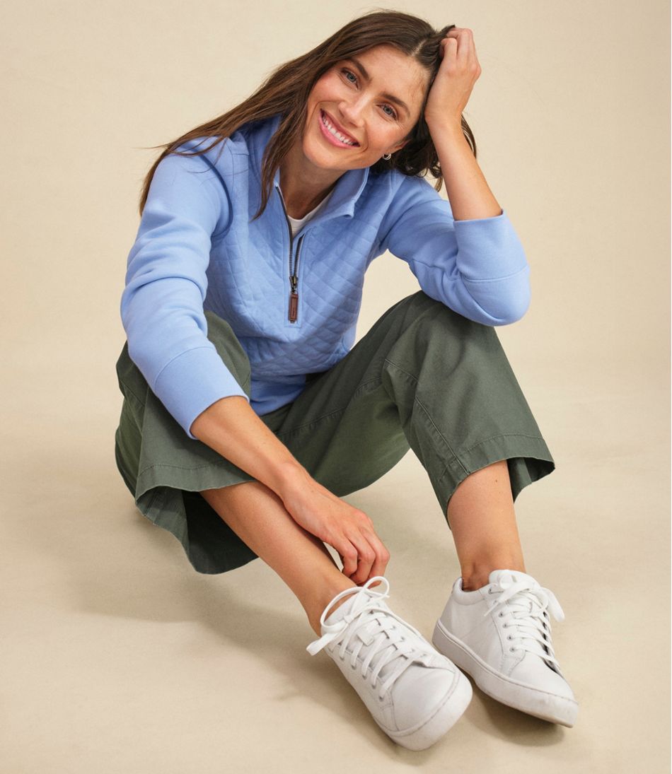 L.L.Bean Women's Quilted Quarter-Zip Pullover CLOTHING|SALE
