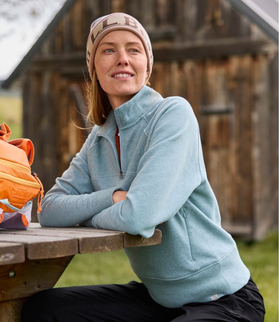 L.L.Bean Women's Cozy Pullover, Quarter-Zip CLOTHING