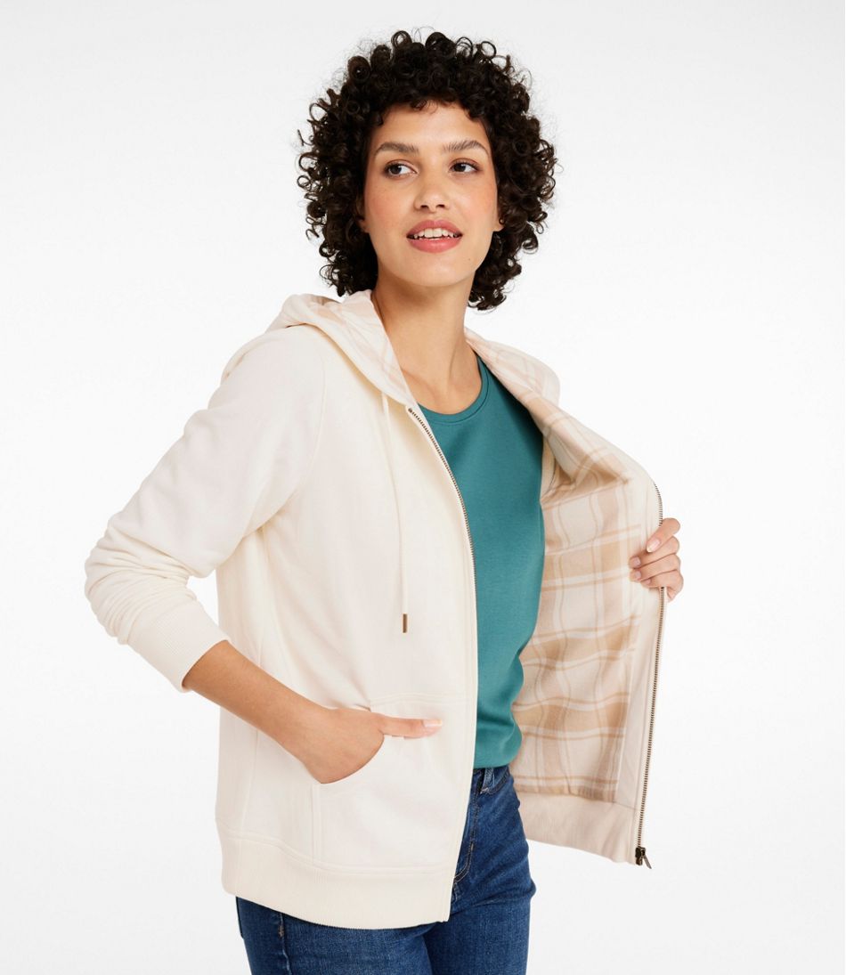 L.L.Bean Women's 1912 Sweatshirt, Flannel-Lined Hoodie CLOTHING|SALE