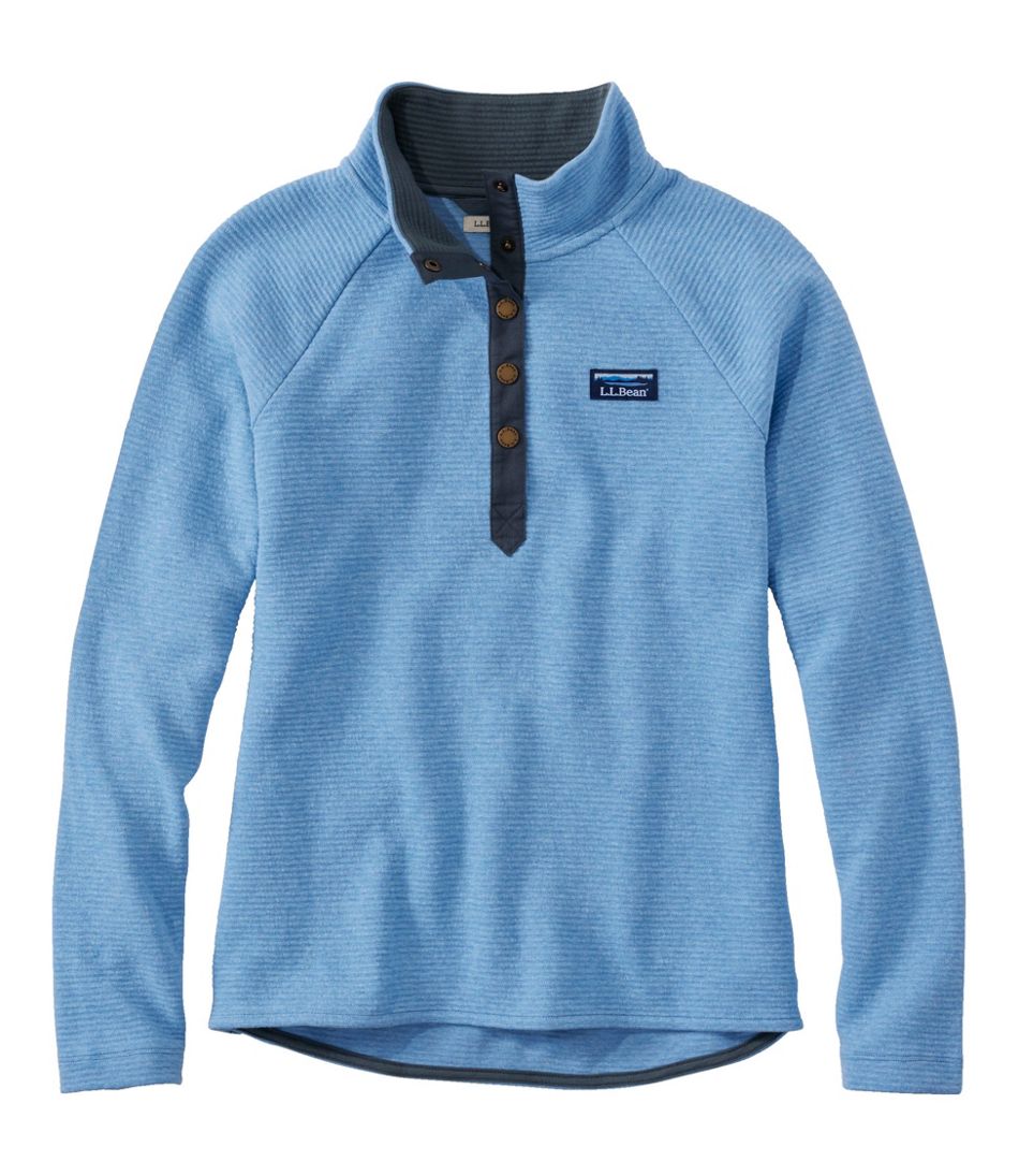 L.L.Bean Women's Lakewashed Double-Knit Quarter-Snap CLOTHING|SALE