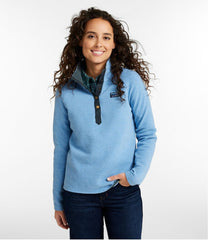 L.L.Bean Women's Lakewashed Double-Knit Quarter-Snap CLOTHING|SALE