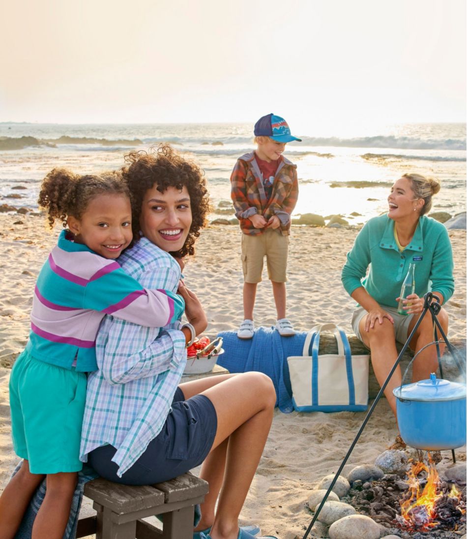 L.L.Bean Women's Lakewashed Double-Knit Quarter-Snap CLOTHING|SALE