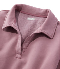 L.L.Bean Women's Sunwashed Sweats, Splitneck Polo CLOTHING