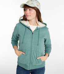 L.L.Bean Women's 1912 Sweatshirt, Sherpa-Lined Hoodie CLOTHING|SALE