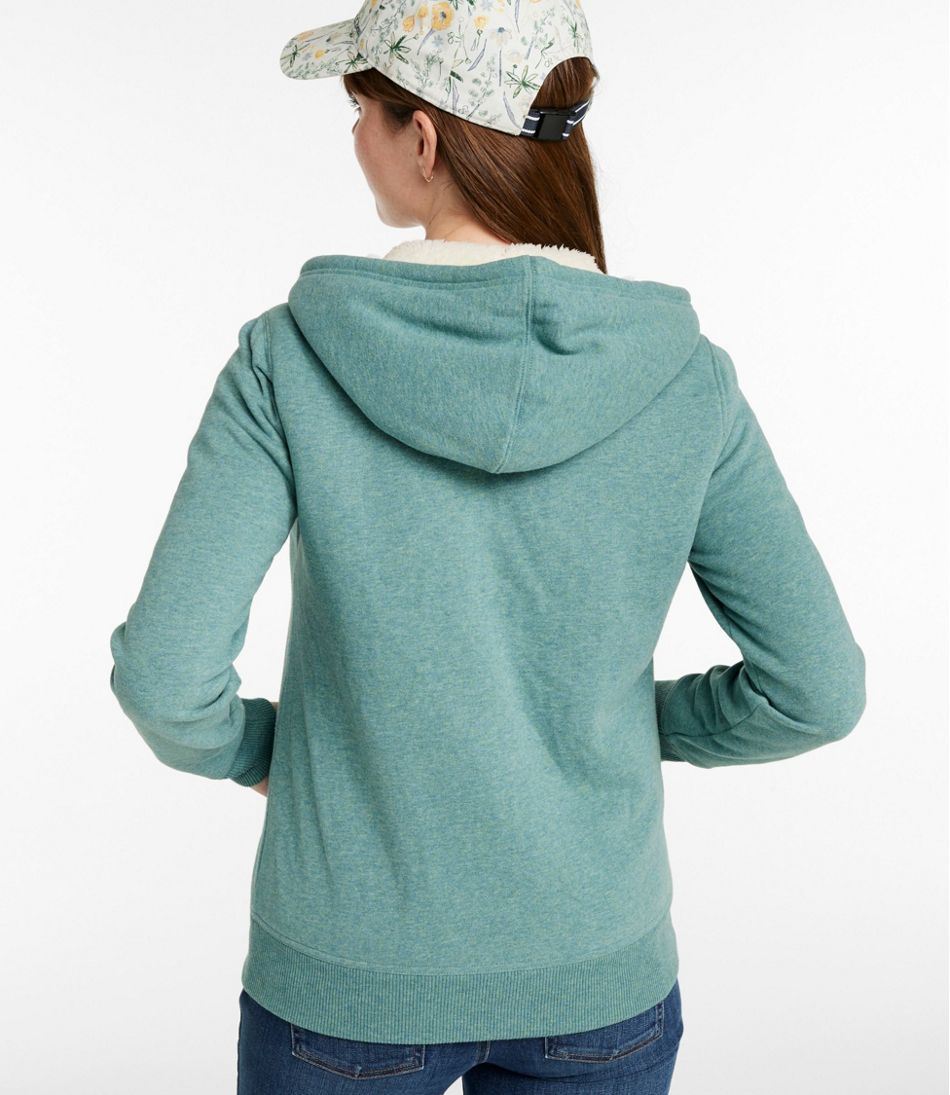 L.L.Bean Women's 1912 Sweatshirt, Sherpa-Lined Hoodie CLOTHING|SALE