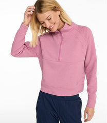 L.L.Bean Women's Ridgeknit Half-Zip Pullover, Oversized CLOTHING|SALE