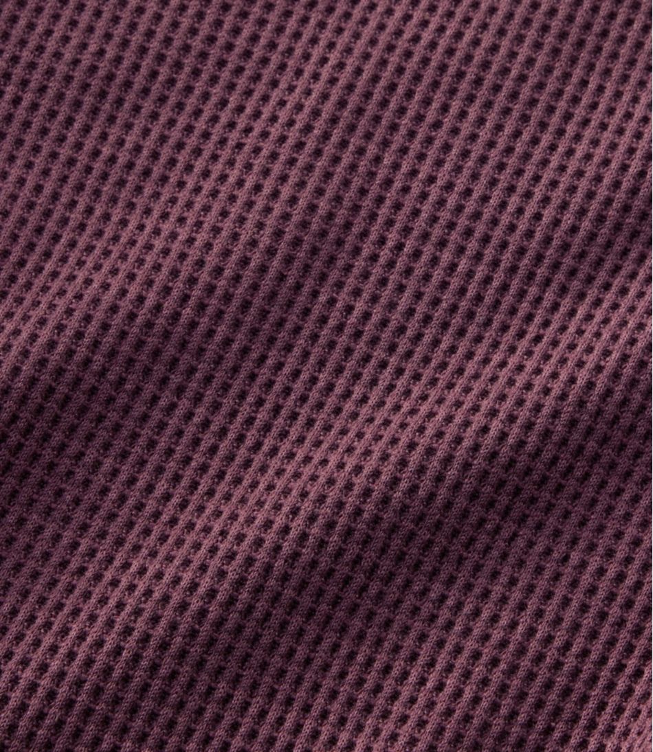L.L.Bean Women's Birchwood Brushed Waffle Top, V-Neck CLOTHING