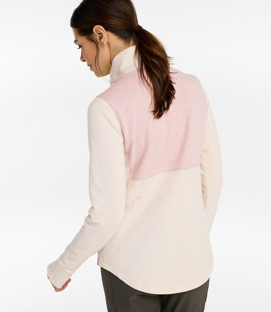L.L.Bean Women's Bean's Cozy Mixed Knits Pullover, Colorblock CLOTHING