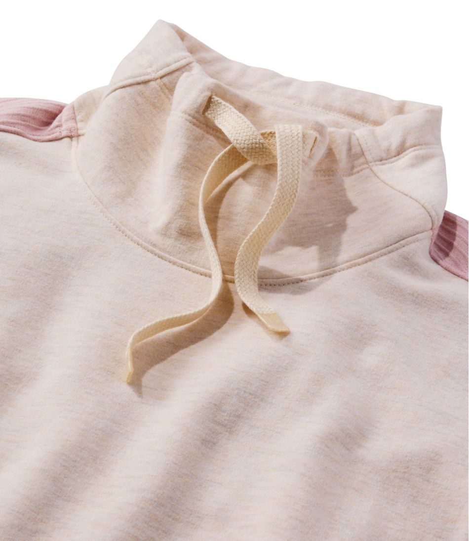 L.L.Bean Women's Bean's Cozy Mixed Knits Pullover, Colorblock CLOTHING
