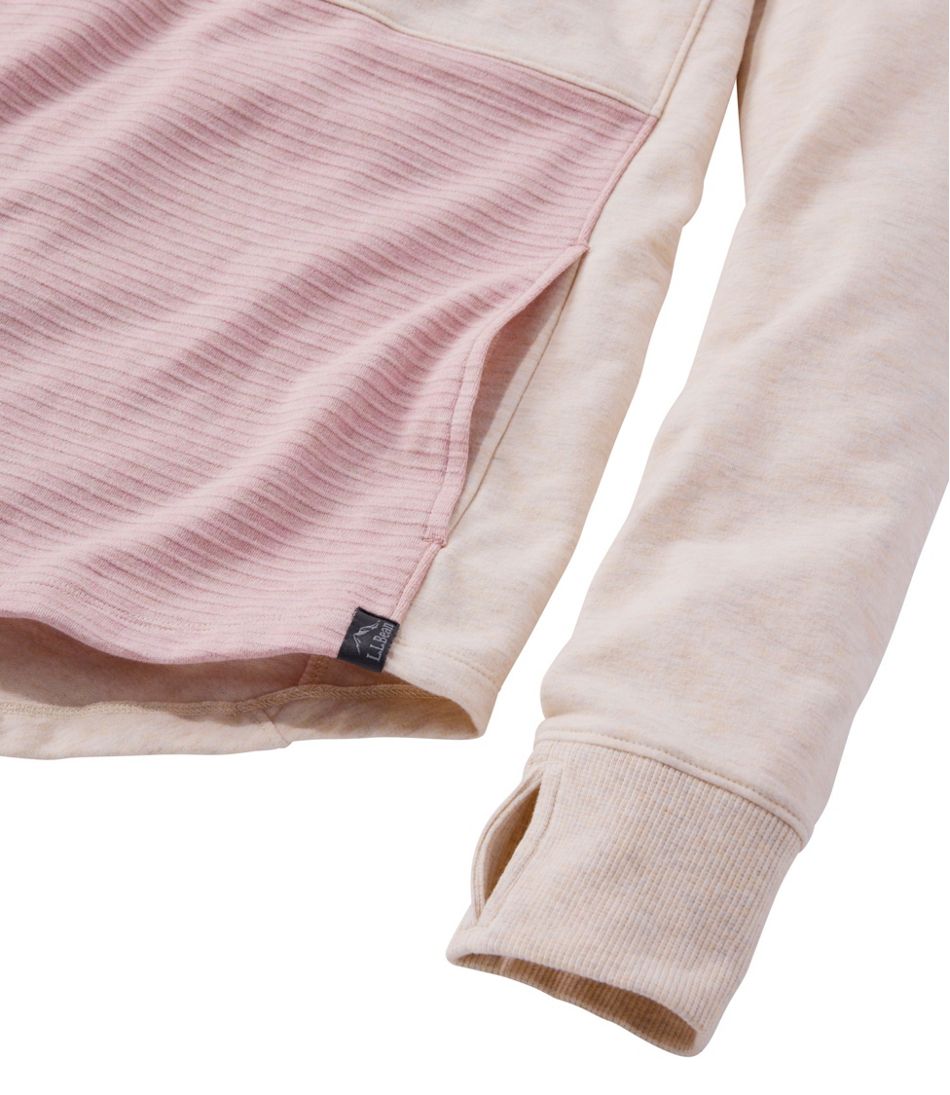 L.L.Bean Women's Bean's Cozy Mixed Knits Pullover, Colorblock CLOTHING