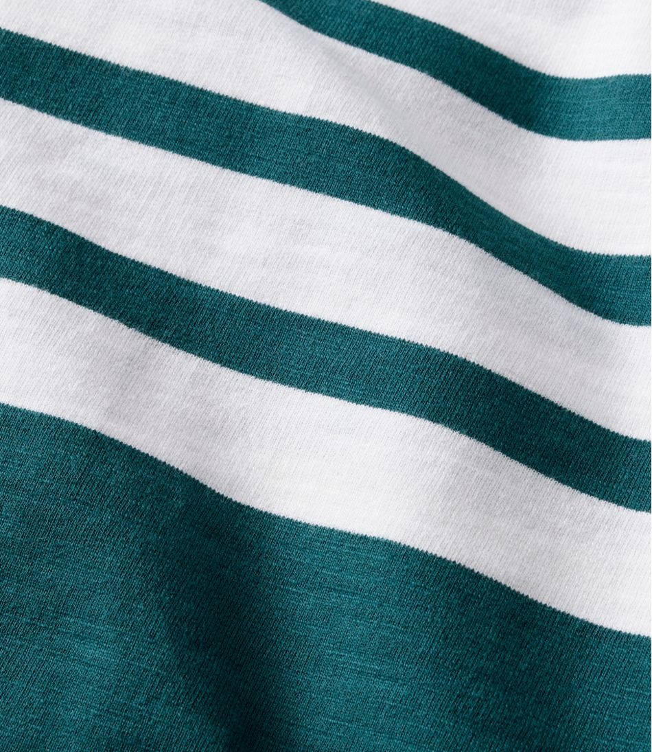 L.L.Bean Women's Peaks Island Crewneck, Stripe CLOTHING