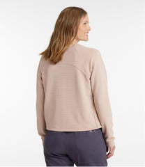 L.L.Bean Women's VentureStretch Ottoman-Rib Pullover, Cropped CLOTHING|SALE