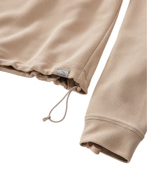 L.L.Bean Women's VentureStretch Ottoman-Rib Pullover, Cropped CLOTHING|SALE