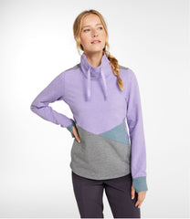 L.L.Bean Women's Cozy Mixed-Knit Pullover, Colorblock CLOTHING|SALE