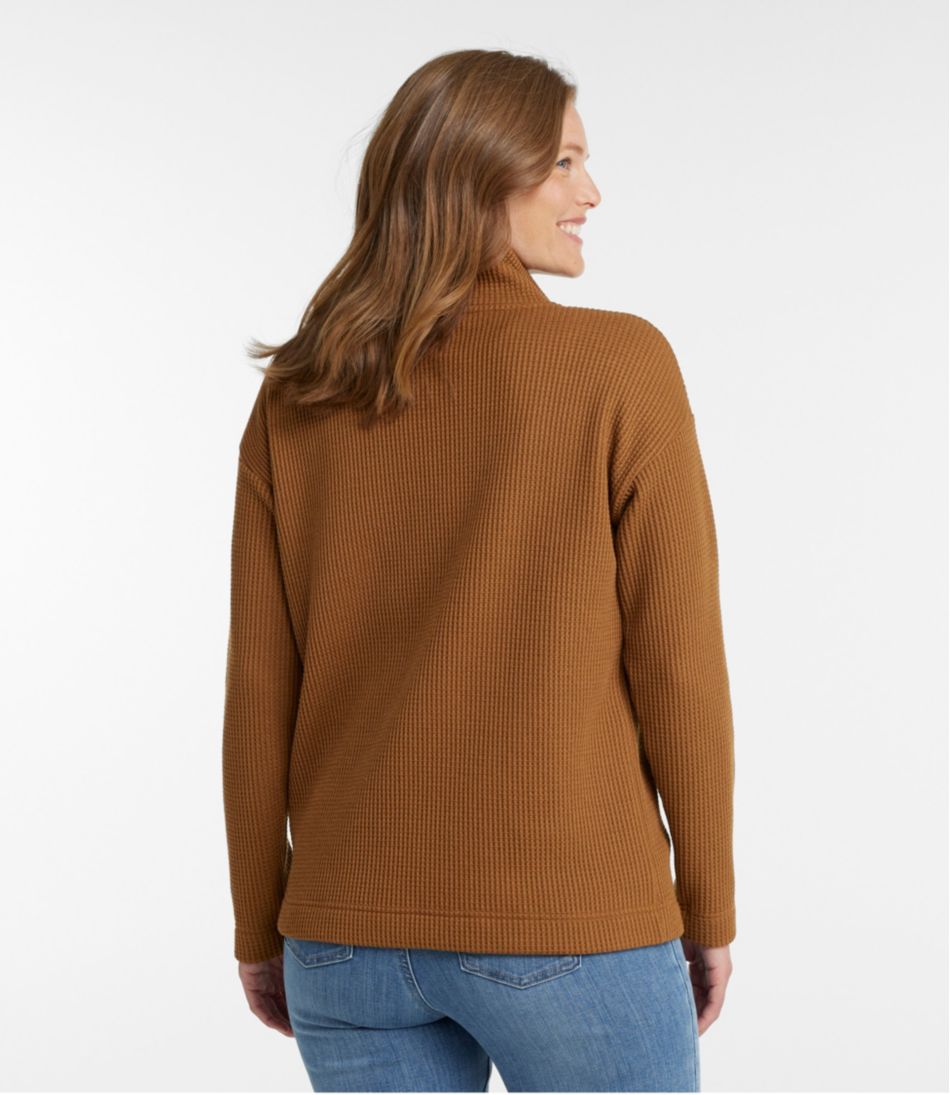 L.L.Bean Women's Birchwood Brushed Waffle Anorak CLOTHING|SALE