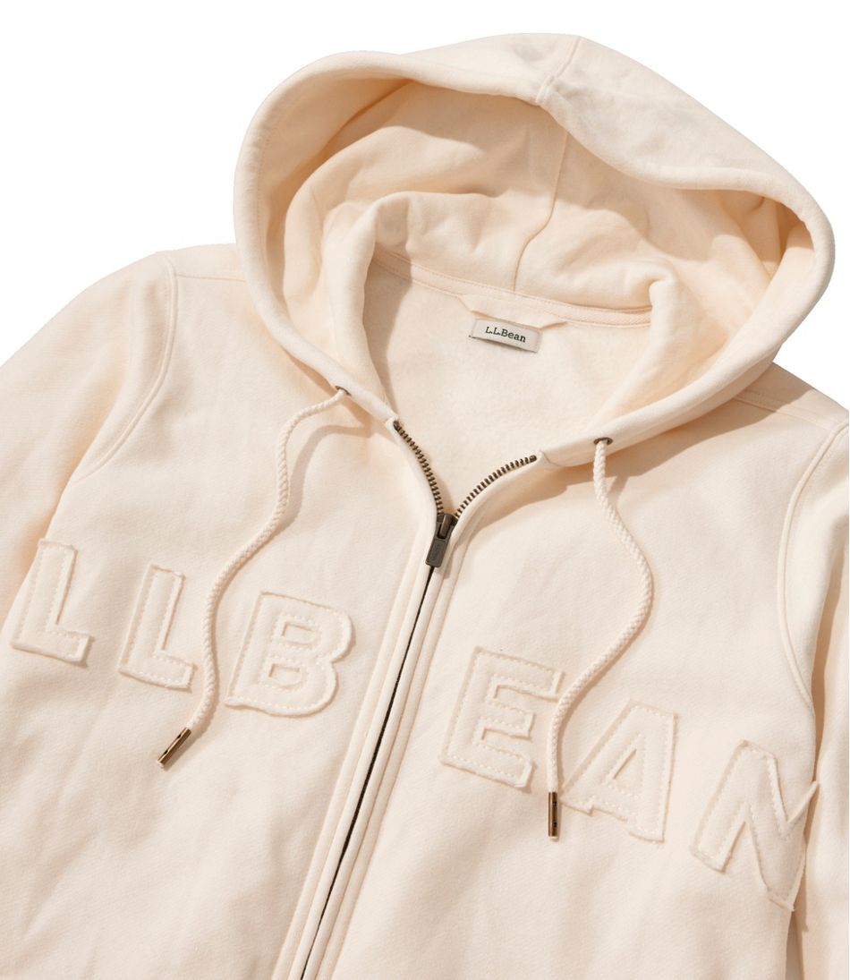 L.L.Bean Women's 1912 Sweatshirt, Full-Zip Hooded Logo CLOTHING