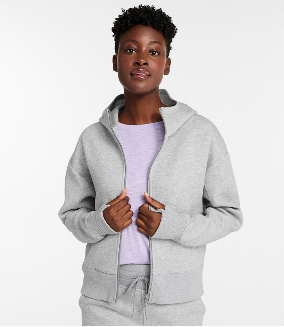 L.L.Bean Women's Multisport Lifestyle Hoodie, Oversized Full-Zip CLOTHING|SALE