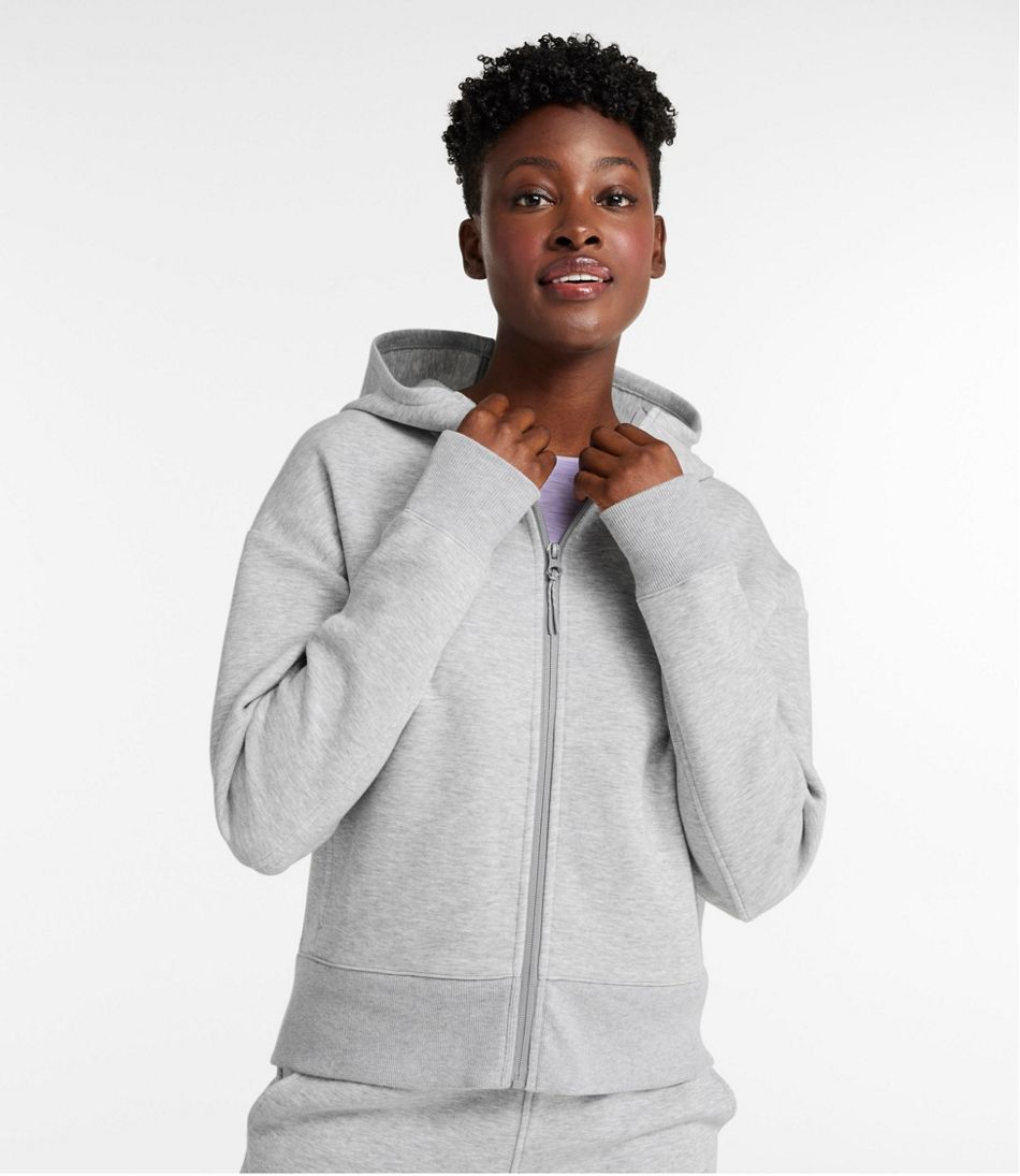 L.L.Bean Women's Multisport Lifestyle Hoodie, Oversized Full-Zip CLOTHING|SALE