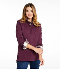 L.L.Bean Women's Quilted Sweatshirt, Mockneck Tunic CLOTHING|SALE