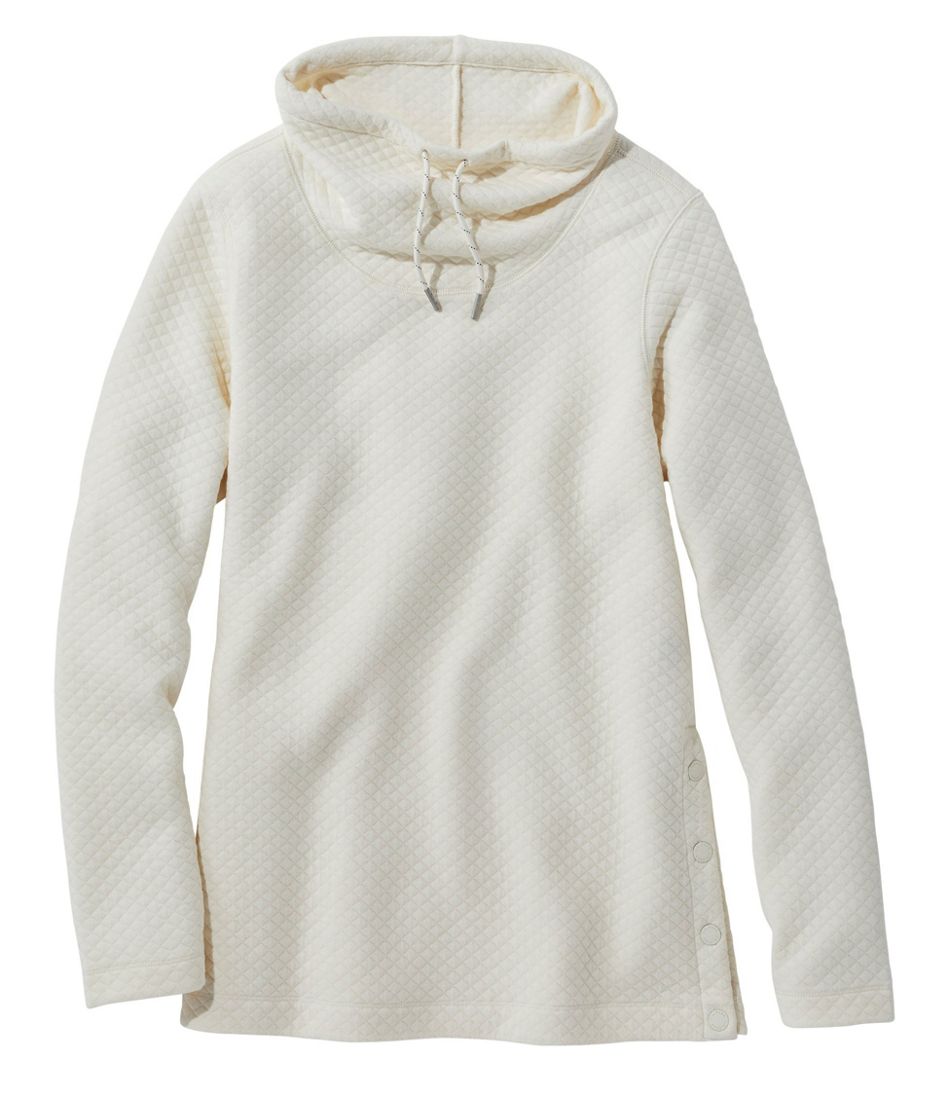 L.L.Bean Women's SoftLight Quilted Top, Funnelneck Pullover CLOTHING|SALE