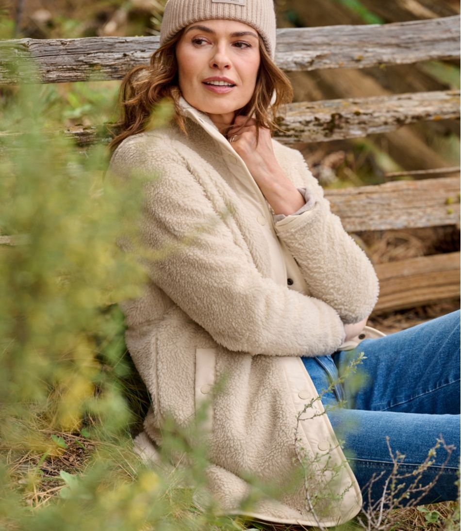 L.L.Bean Women's Bean's Sherpa Fleece Coat CLOTHING|SALE