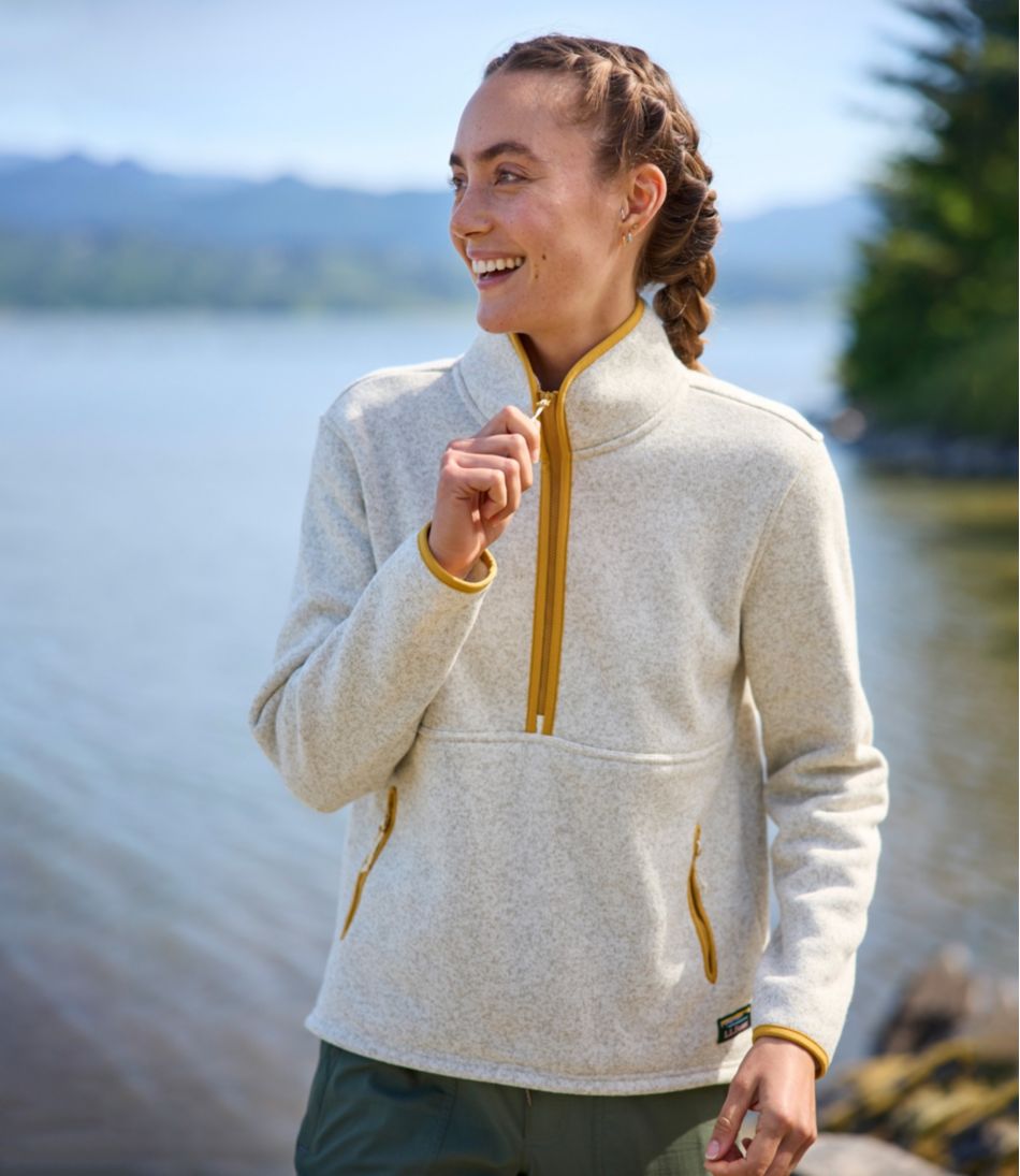 L.L.Bean Women's Sweater Fleece Half-Zip Pullover CLOTHING|SALE