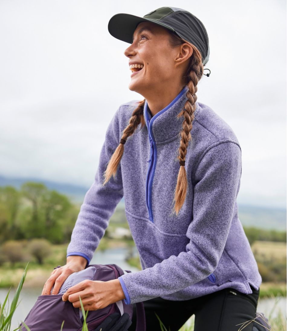 L.L.Bean Women's Sweater Fleece Half-Zip Pullover CLOTHING|SALE