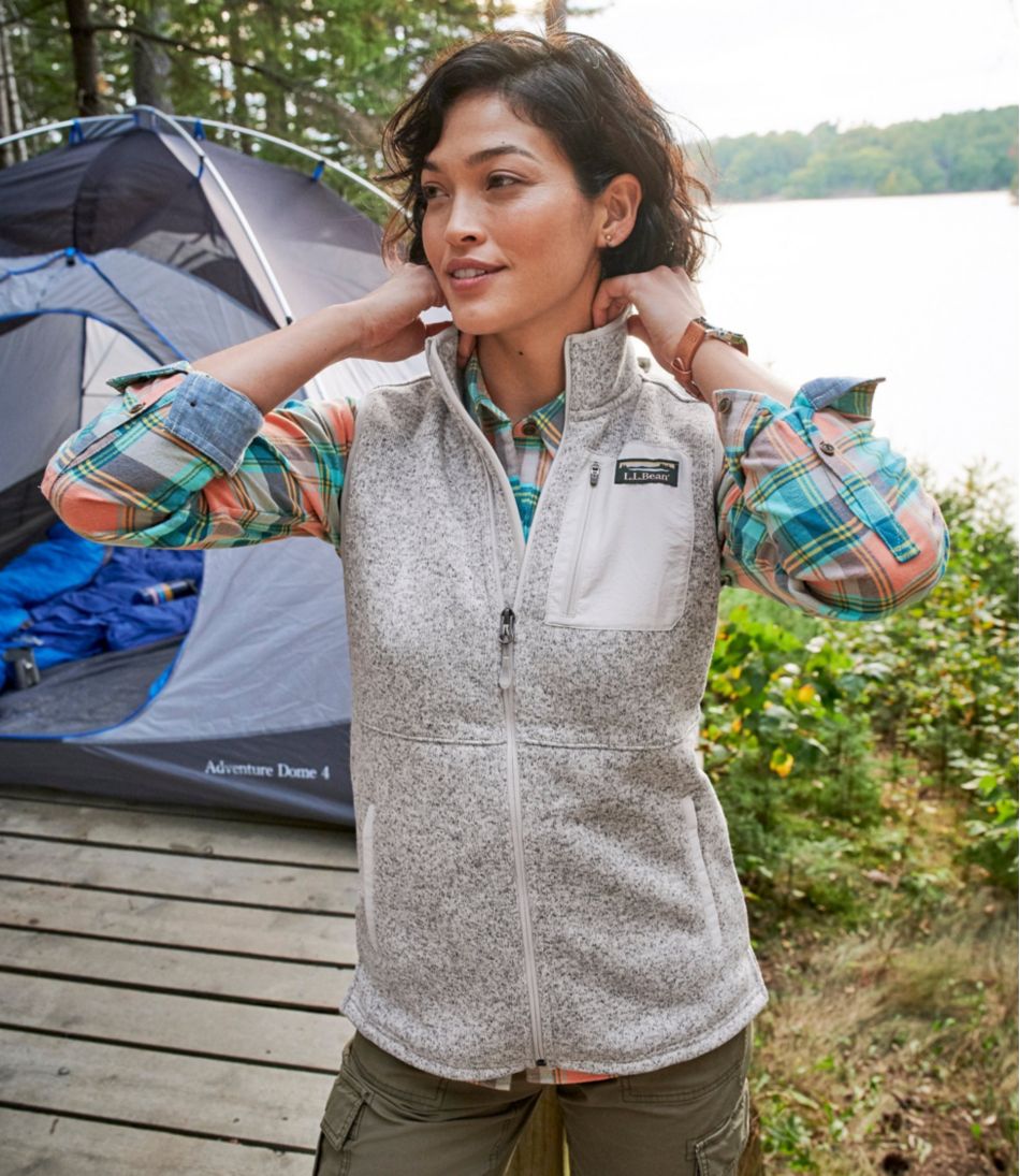 L.L.Bean Women's Sweater Fleece Long Vest CLOTHING|OUTERWEAR|SALE
