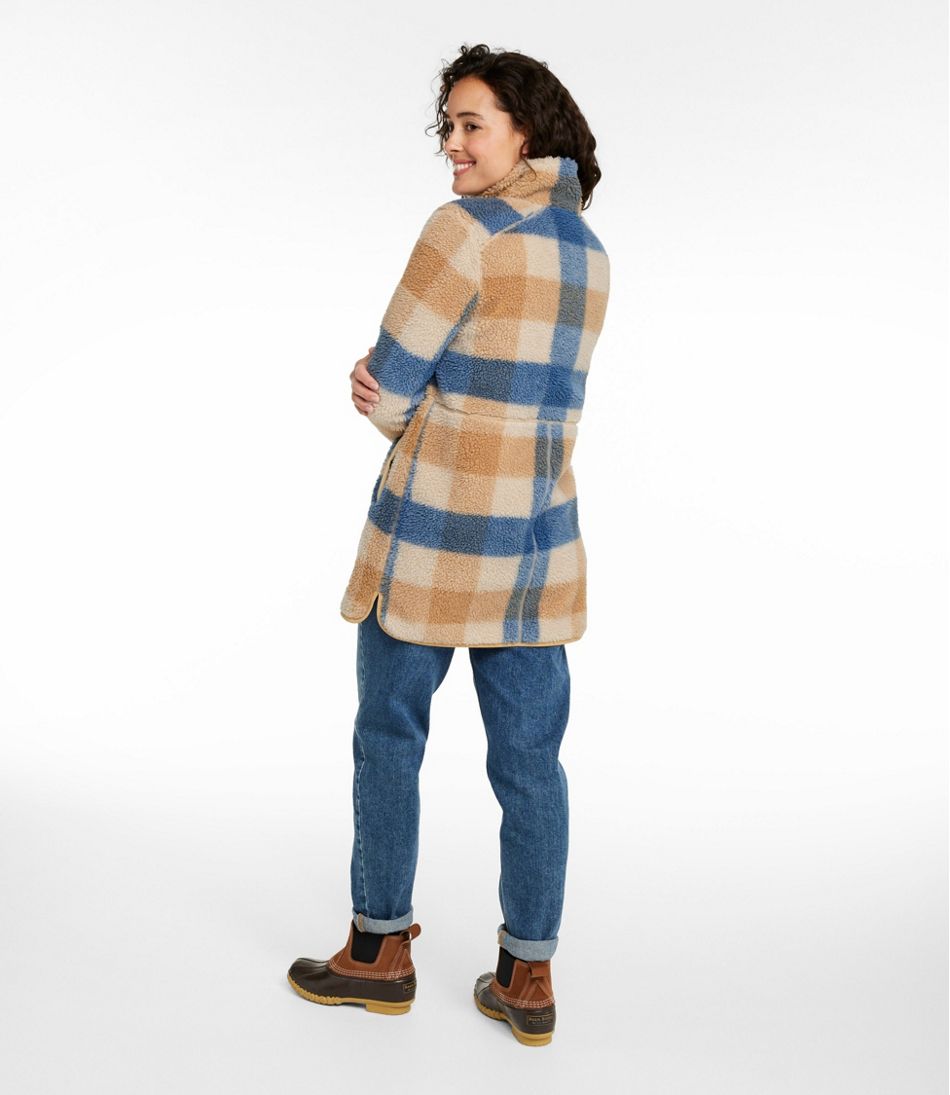 L.L.Bean Women's Bean's Sherpa Fleece Coat, Print CLOTHING|SALE