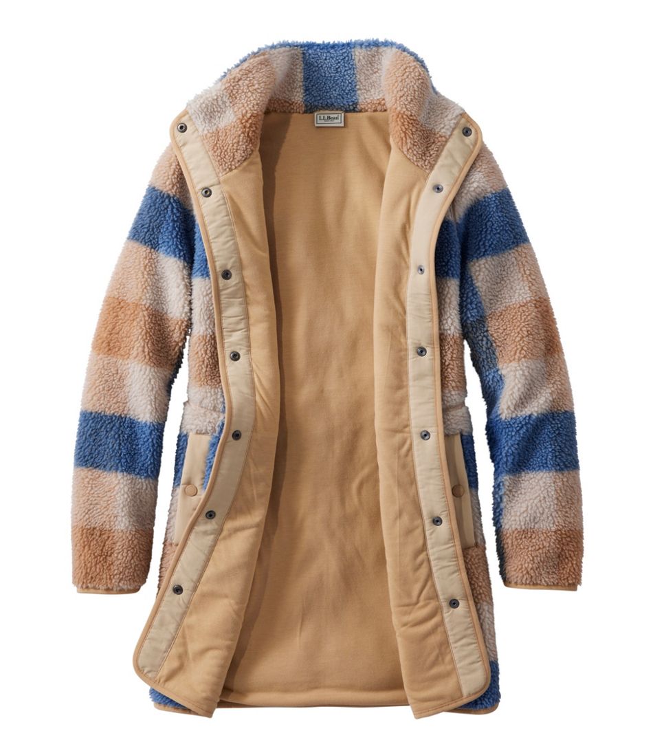 L.L.Bean Women's Bean's Sherpa Fleece Coat, Print CLOTHING|SALE