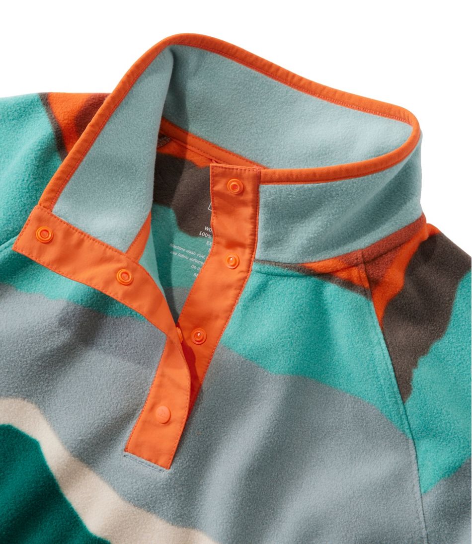 L.L.Bean Women's All Season Access Fleece Pullover, Print CLOTHING|SALE