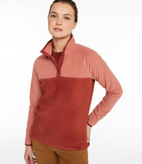 L.L.Bean Women's All Season Access Fleece Pullover, Colorblock CLOTHING|SALE
