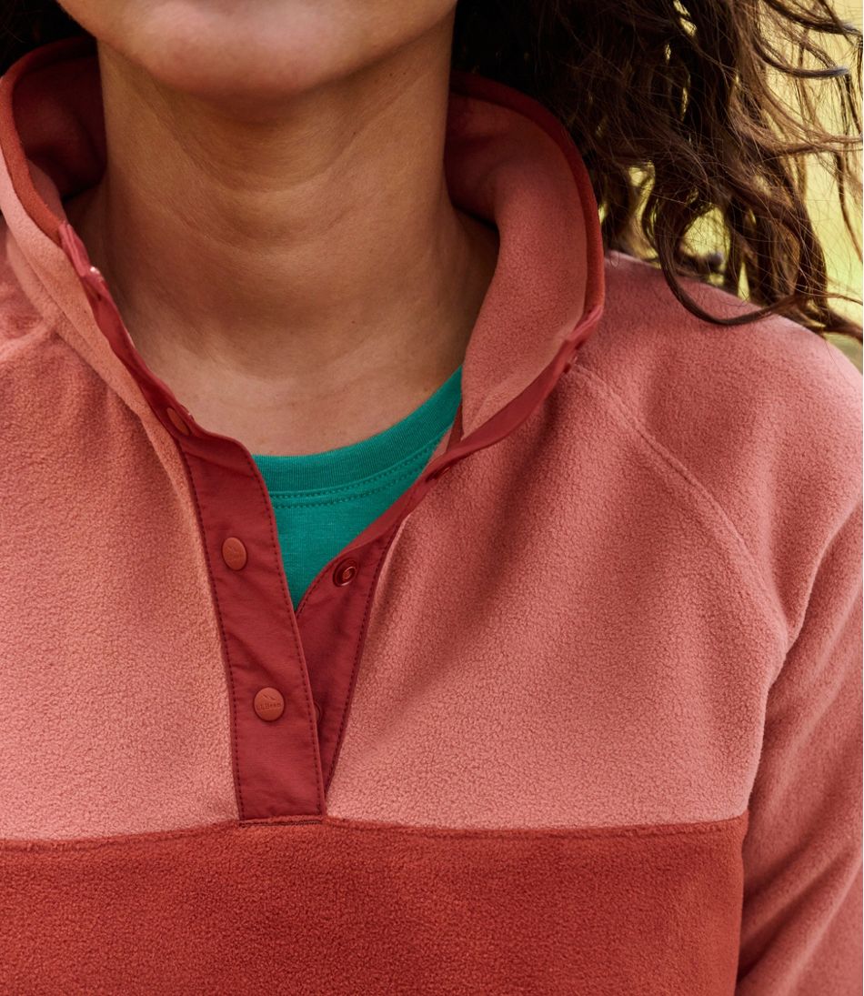 L.L.Bean Women's All Season Access Fleece Pullover, Colorblock CLOTHING|SALE