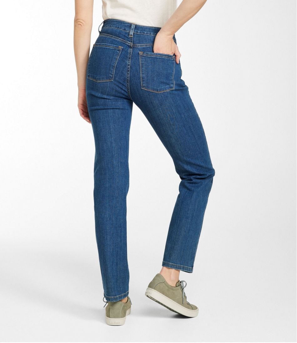 L.L.Bean Women's True Shape Jeans, High-Rise Straight-Leg CLOTHING