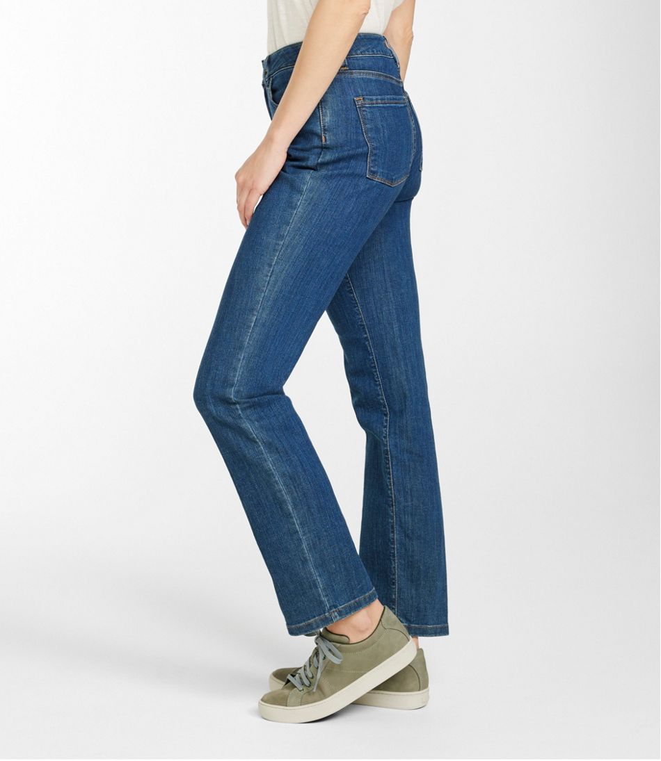 L.L.Bean Women's True Shape Jeans, High-Rise Straight-Leg CLOTHING