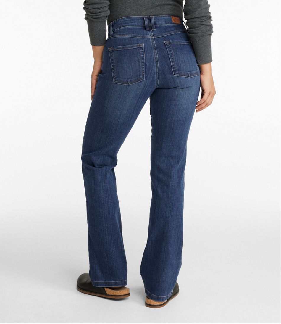 L.L.Bean Women's BeanFlex® Jeans, Mid-Rise Bootcut CLOTHING|SALE