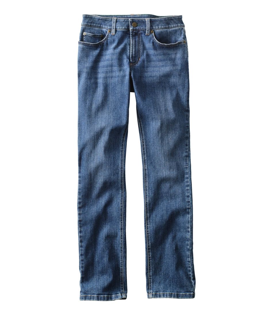 L.L.Bean Women's BeanFlex® Jeans, Mid-Rise Straight-Leg CLOTHING|SALE