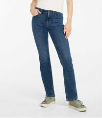 L.L.Bean Women's BeanFlex® Jeans, Mid-Rise Straight-Leg CLOTHING|SALE