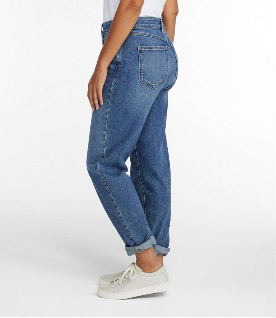 L.L.Bean Women's 207 Vintage Jeans, High-Rise Boyfriend CLOTHING