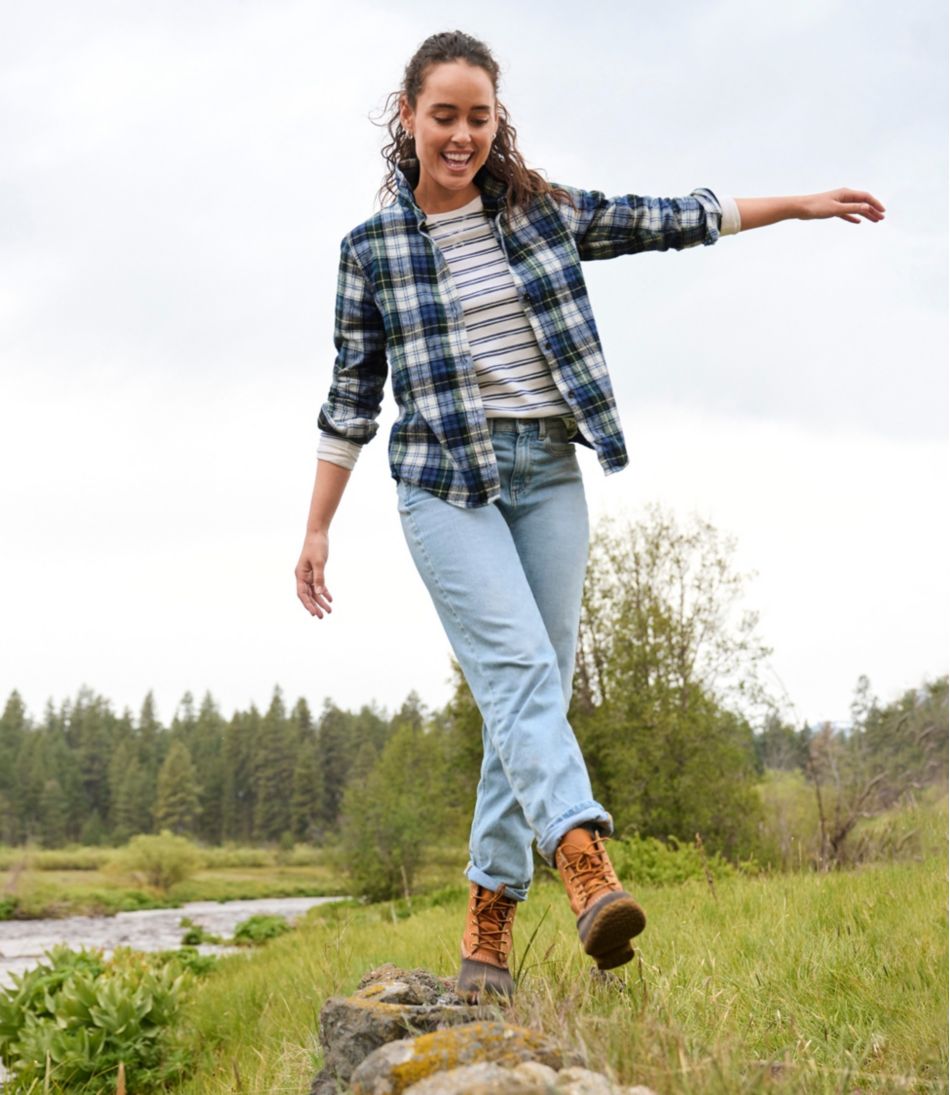 L.L.Bean Women's 207 Vintage Jeans, High-Rise Boyfriend CLOTHING