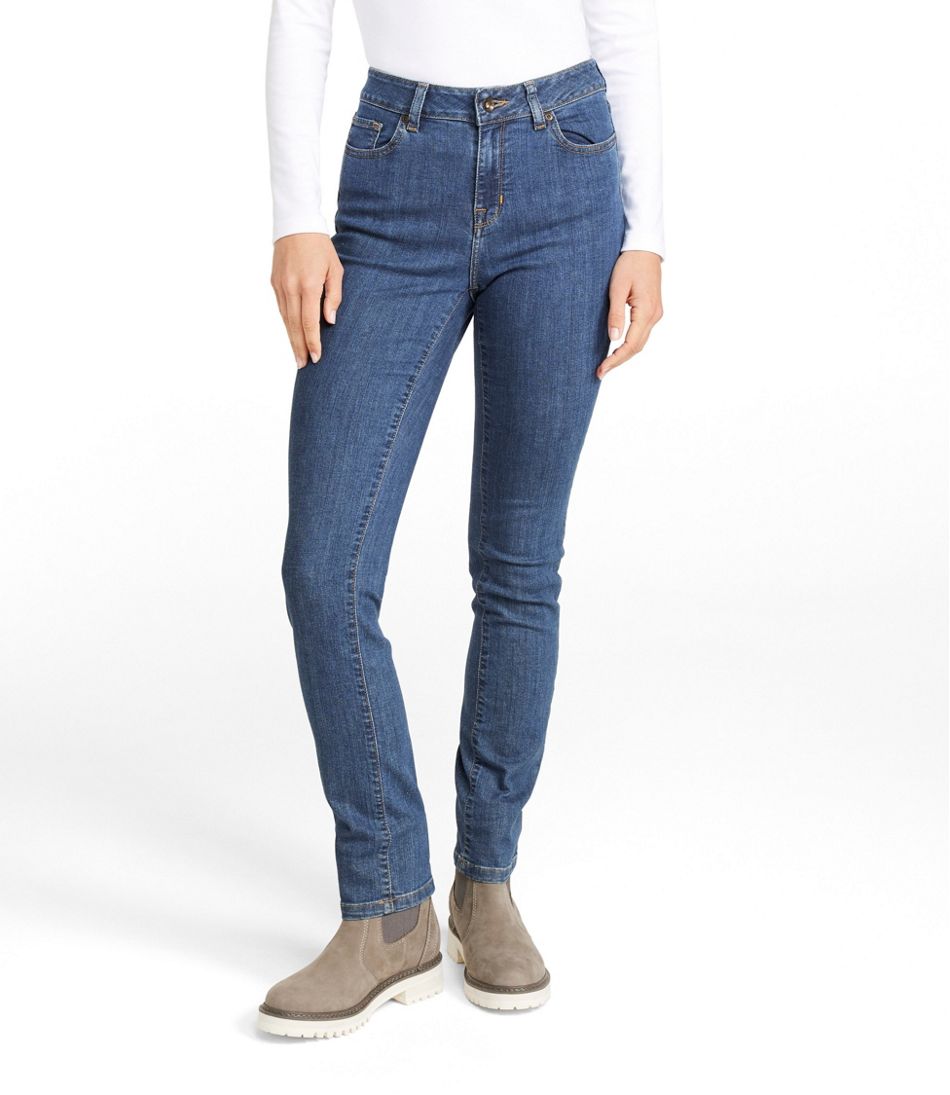 L.L.Bean Women's True Shape Jeans, High-Rise Slim-Leg CLOTHING|SALE