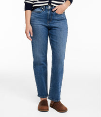 L.L.Bean Women's 207 Vintage Jeans, High-Rise Stovepipe Ankle CLOTHING
