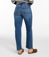 L.L.Bean Women's 207 Vintage Jeans, High-Rise Stovepipe Ankle CLOTHING