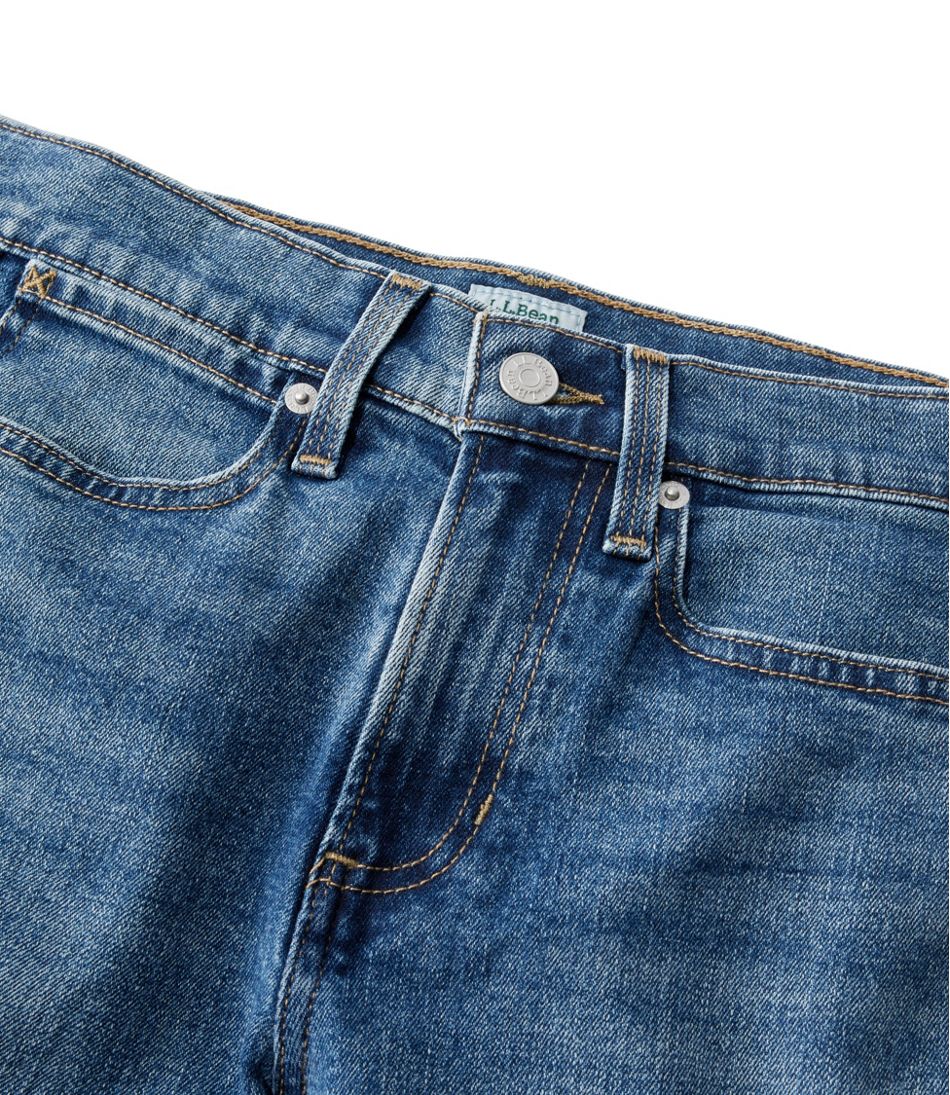 L.L.Bean Women's 207 Vintage Jeans, High-Rise Stovepipe Ankle CLOTHING