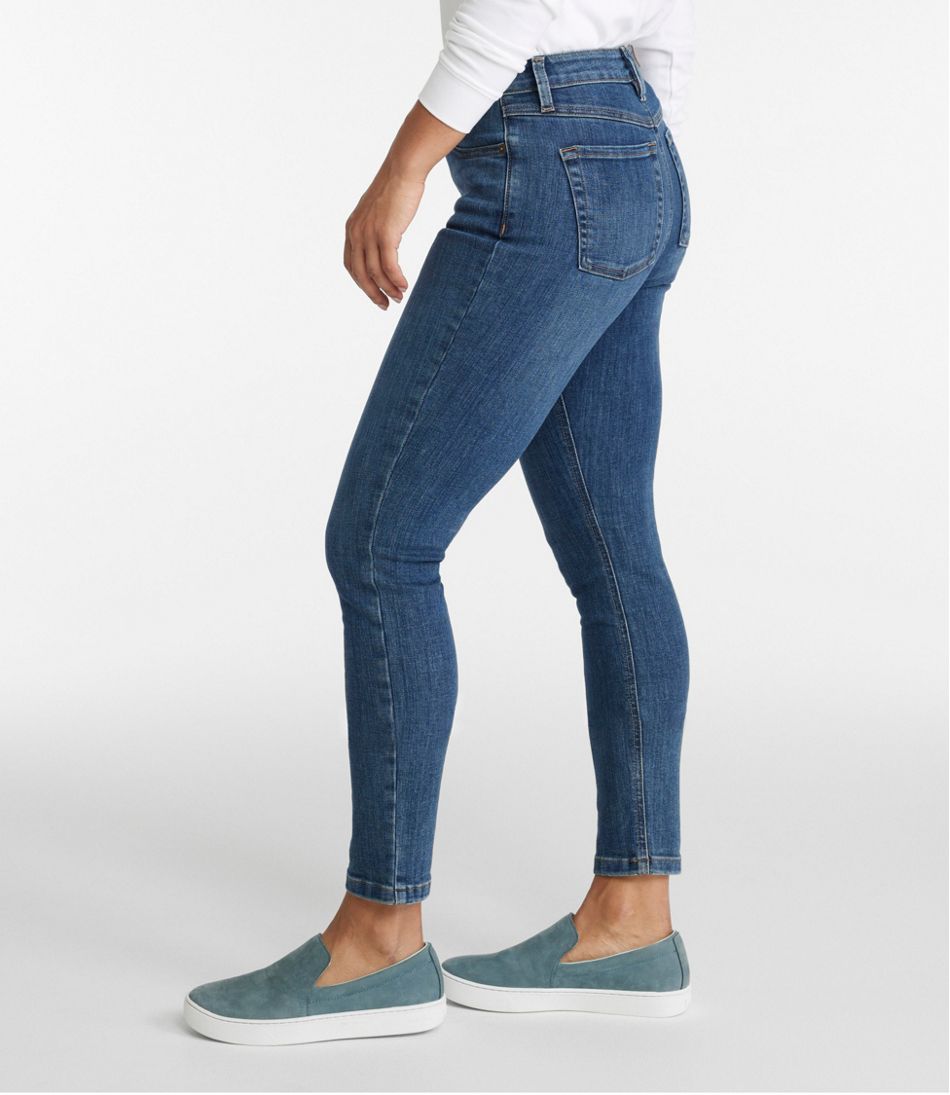 L.L.Bean Women's BeanFlex® Jeans, High-Rise Slim-Leg Ankle CLOTHING|SALE