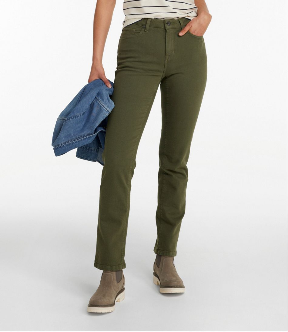 L.L.Bean Women's True Shape Jeans, High-Rise Straight-Leg Colors CLOTHING|SALE