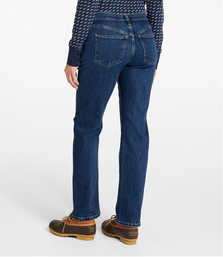 L.L.Bean Women's 207 Vintage Jeans, Mid-Rise Relaxed Straight-Leg CLOTHING