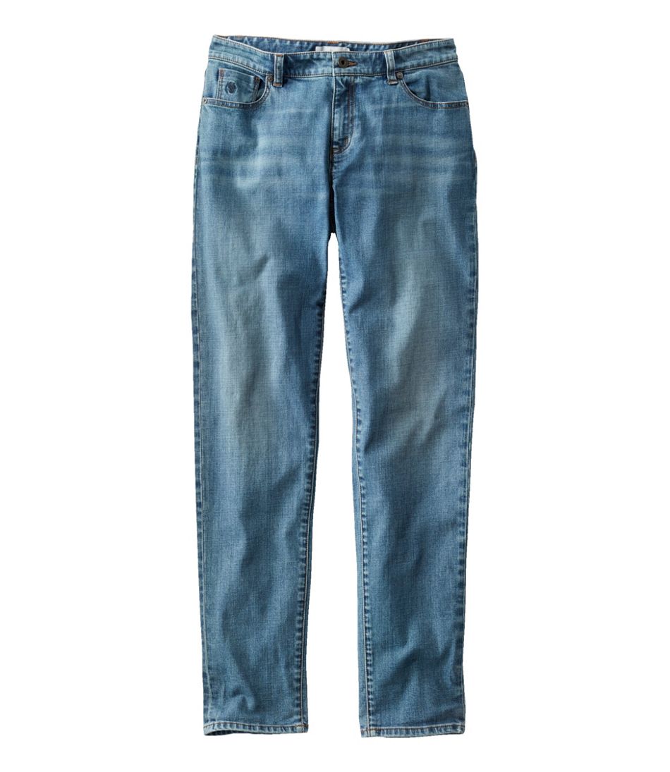 L.L.Bean Women's Signature Organic Denim Boyfriend Jeans, Low-Rise Straight-Leg CLOTHING|SALE