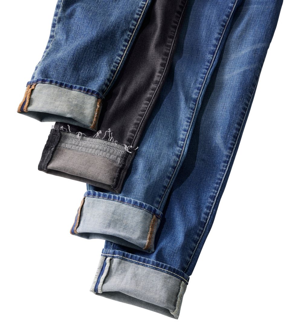 L.L.Bean Women's Signature Organic Denim Boyfriend Jeans, Low-Rise Straight-Leg CLOTHING|SALE