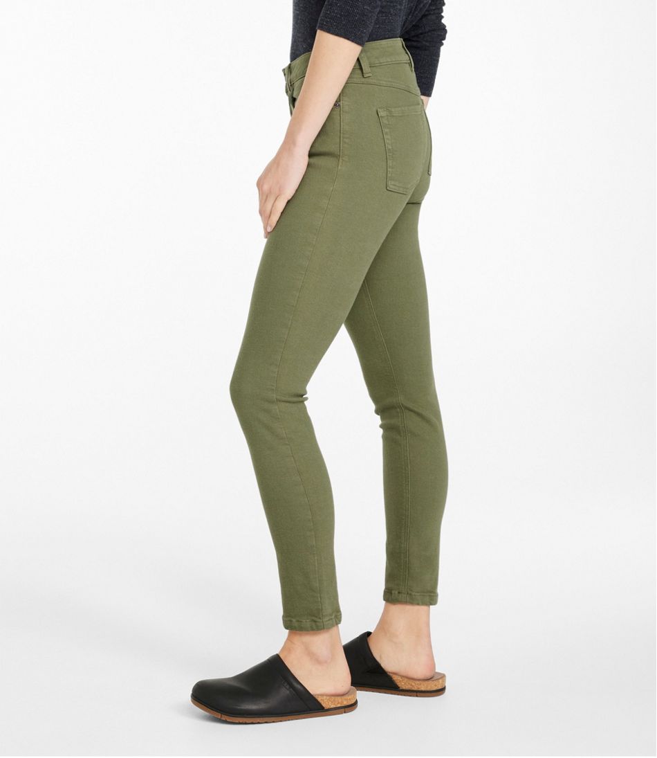 L.L.Bean Women's BeanFlex®Jeans, High-Rise Slim-Leg Ankle Color CLOTHING|SALE